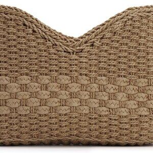 Durable Handmade Woven Crossbody Bag with Removable Strap - Perfect for Summer